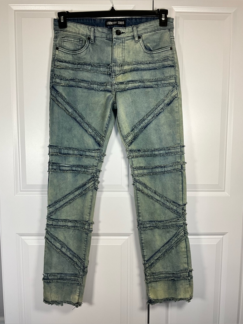 Legendary Status Jeans Size 32 Light Blue Distressed Men’s Straight Jeans